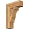 Ekena Millwork Balboa Block Rough Sawn Bracket, Western Red Cedar, 6"W x 20"D x 28"H BKT06X20X28BOA05RWR - alternate 1